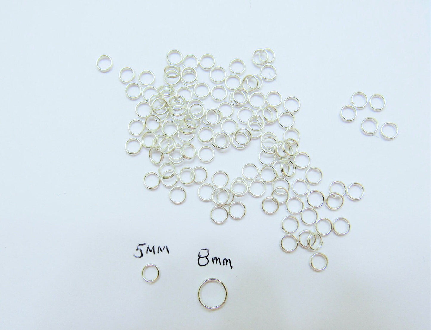 Quality 8mm Split Rings, Double Loop Split Rings, Supply, Jewelry Findings, Split Rings Hold There Shape Better Than Standard Ones