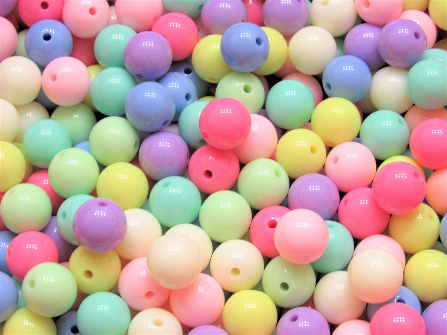 100 for 2.99 8mm Pastel Bubblegum Beads, Chunky Assorted Pastel Colored Beads, Necklace Supply Bead, Gumball Beads, Bubblegum Beads,