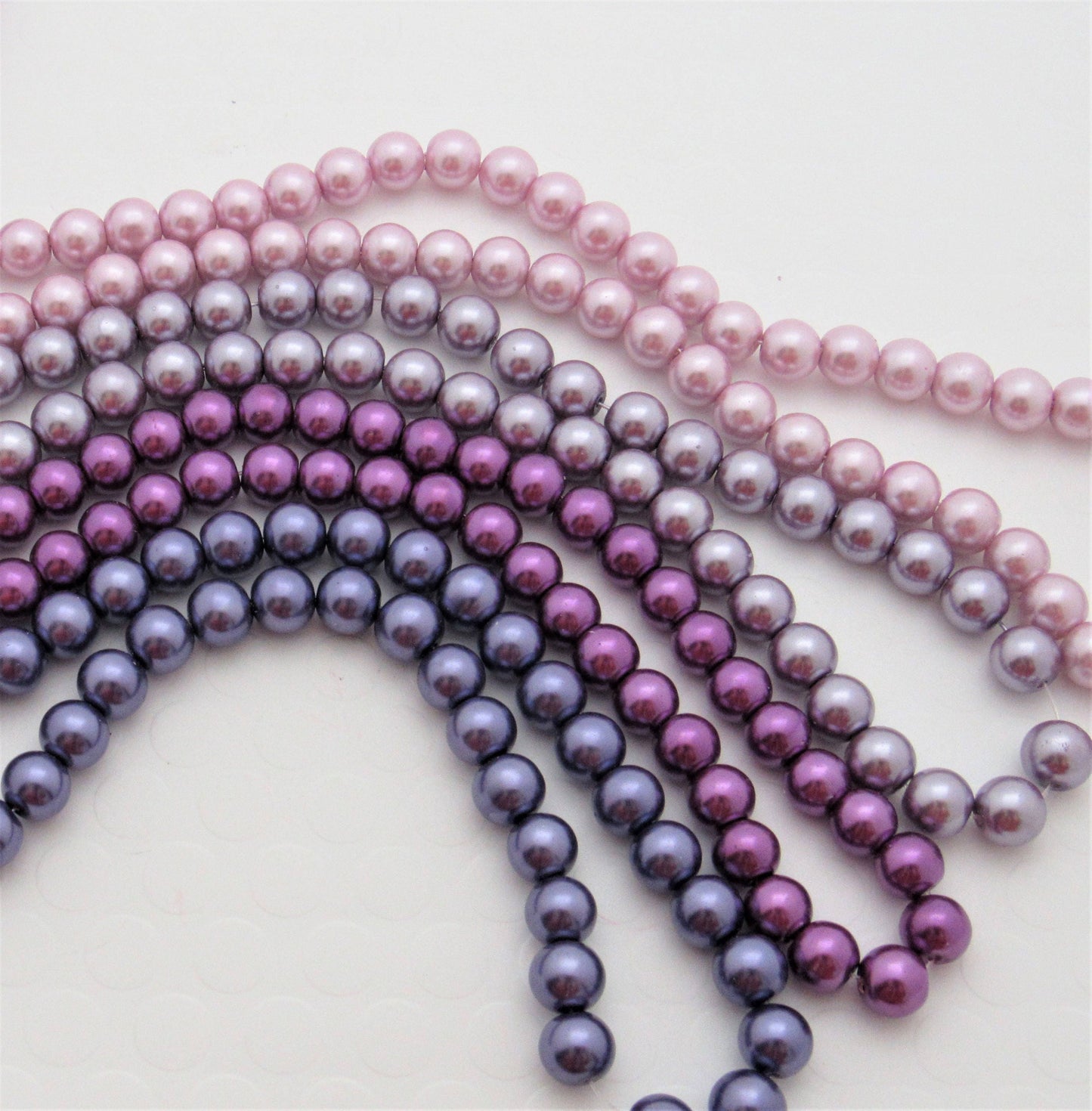 10mm Orchid Bubblegum Pearls, Chunky Pearls, Glass Pearls, Gumball Pearls, Bubblegum Necklace Supply Bead, Jewelry Supply, Supply