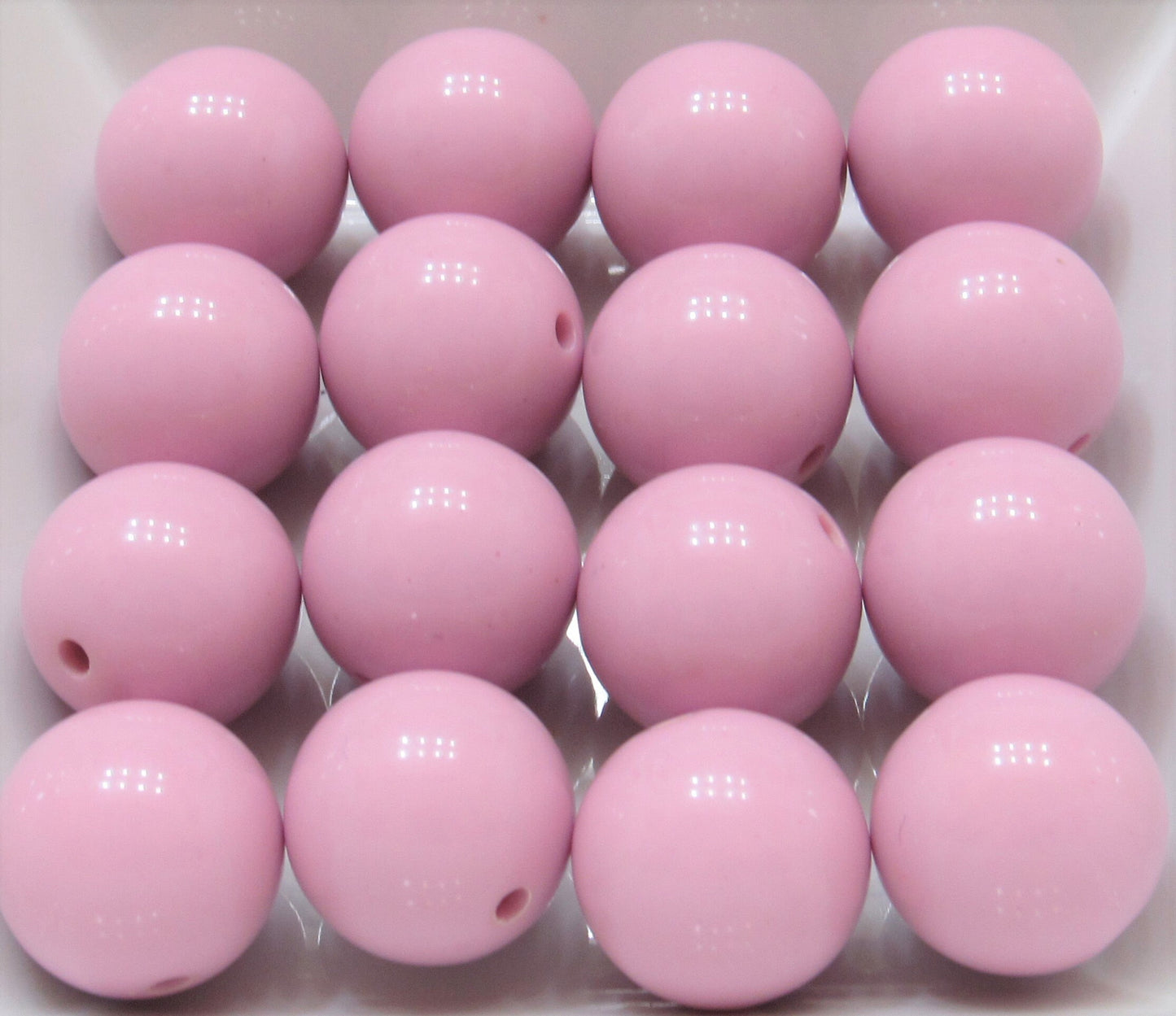 20mm Light Mauve Bubblegum Beads, Acrylic beads, Round Gumball Beads, Chunky Bubblegum Beads, Bubblegum Necklace Supply, Beading Supply