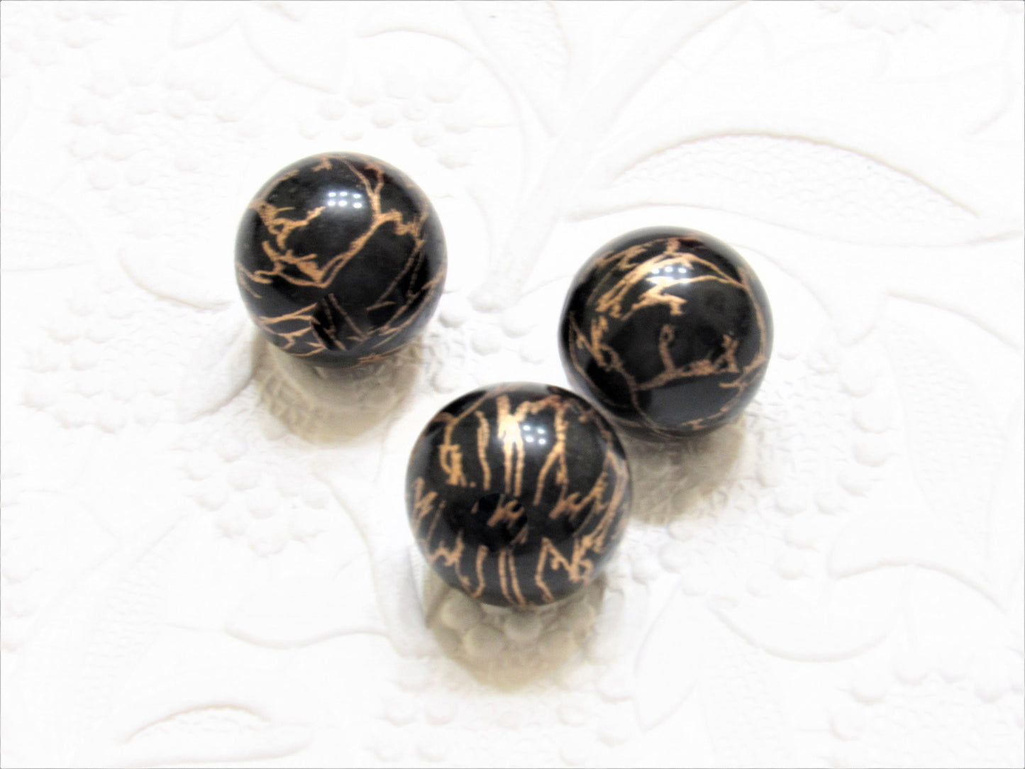 NEW 20mm Black And Gold Lightening Pearls, Bubblegum Beads, Chunky Gumball Beads, Bubblegum Bead Supply, Chunky Pearl Beads