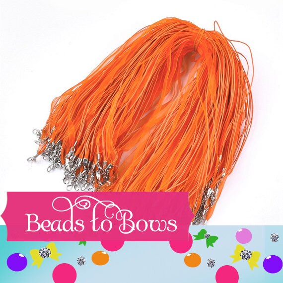 Ribbon Necklaces, Organza and Cord Necklaces, Pendant Necklace, Organza Necklace 11 + Colors