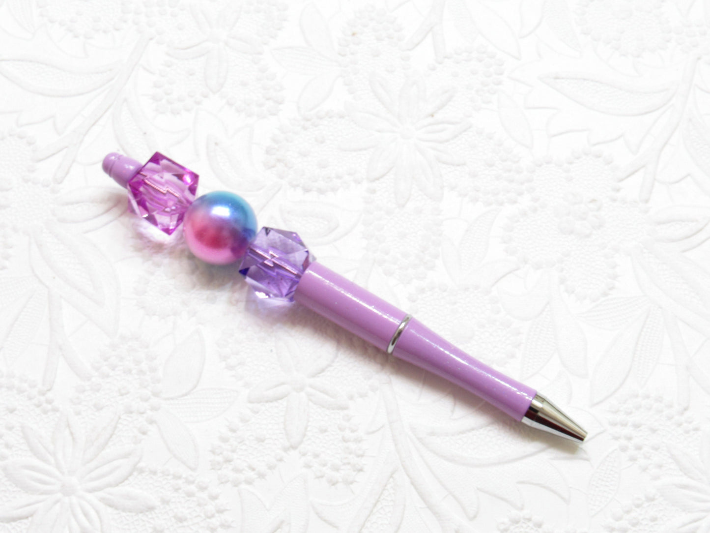 3 for 5.00 DIY Beadable Pens, Lavender Bubblegum Beadable Pen, Lavender Pen Blanks, Beadable Pen, DIY Plastic Beadable Pens, Black Ink