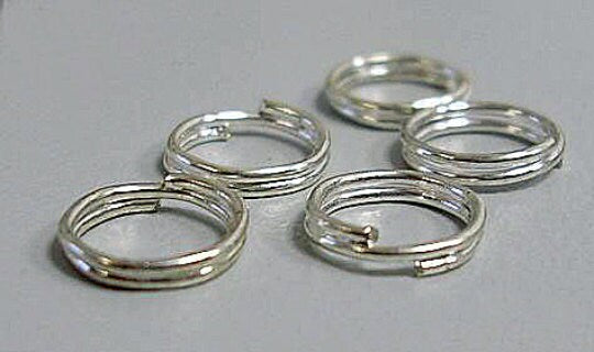 10mm Iorn DOUBLE LOOP Split Rings, 10mm Strong Double Loop Split Rings DOUBLE Split Rings, Key Ring Jump Rings