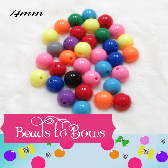 14mm and 16mm Bubblegum Beads