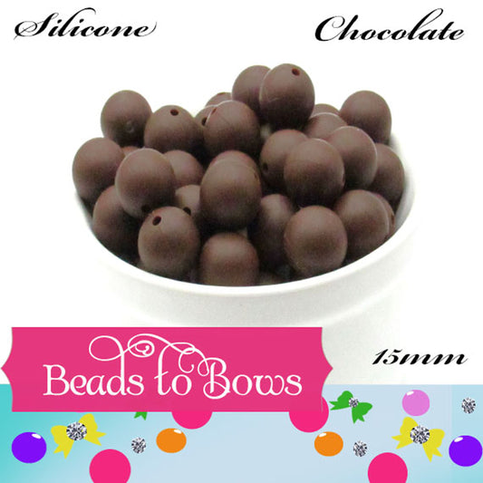 Silicone solids Beads, Chocolate Teething Silicone Beads, DIY Pen, Teething, lanyard, Bead, Food Grade Silicon Beads, Key Chain Silicone Beads (Copy)