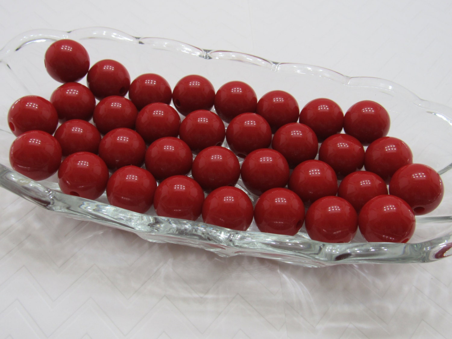 20mm Dark Red Chunky Bubblegum Beads, Gumball Beads, Chunky Bubblegum Beads, Bubblegum Necklace Supply Bead, Acrylic Bead, Bead Supply