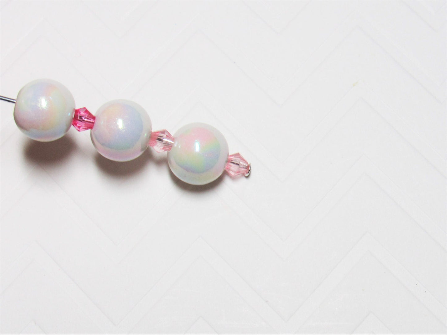10mm White AB Bubblegum Beads, Chunky Bubblegum Beads, Gumball Beads, Acrylic Beads, Fairy Kawaii Bead Chunky Bubblegum Bead Chunky Bead