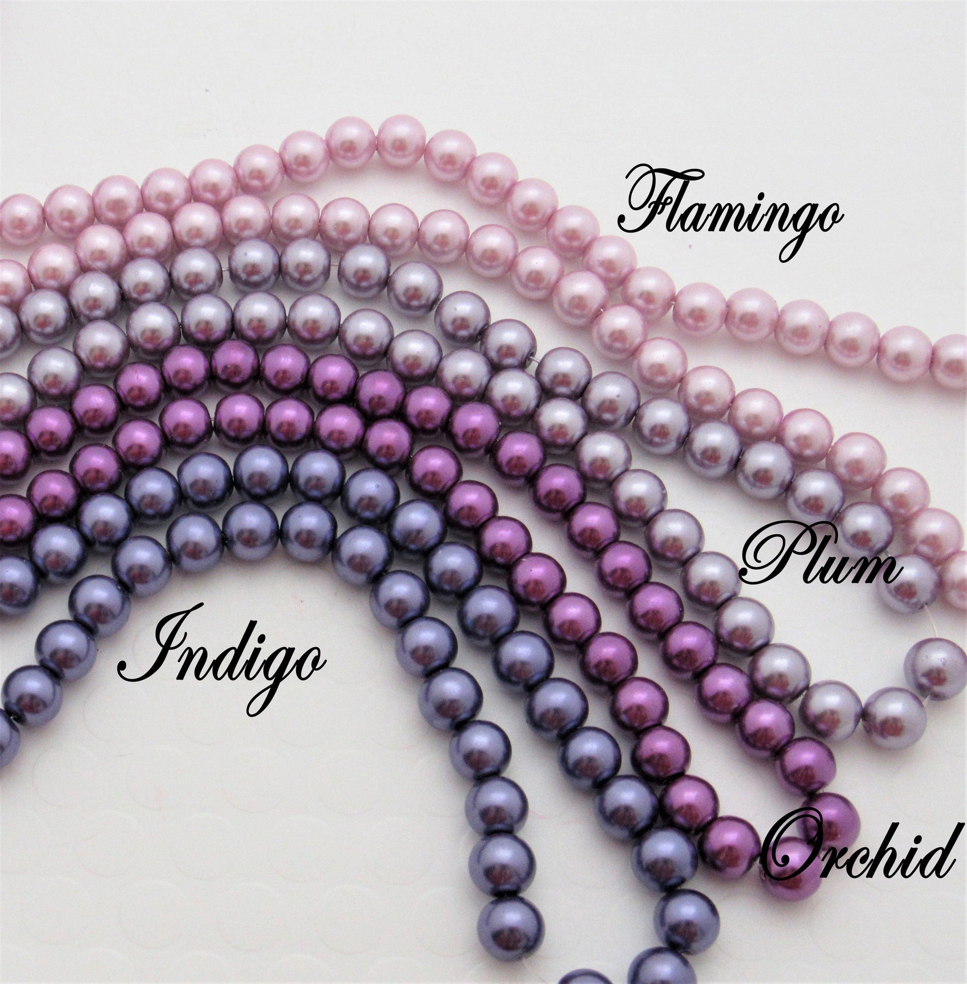 10mm Orchid Bubblegum Pearls, Chunky Pearls, Glass Pearls, Gumball Pearls, Bubblegum Necklace Supply Bead, Jewelry Supply,  Supply