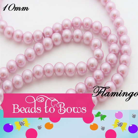 10mm Plum, Indigo, Flamingo, Orchid, Bubblegum Pearls, Chunky Pearls, Glass Pearls, Bubblegum Necklace Supply Bead, Jewelry Supply,