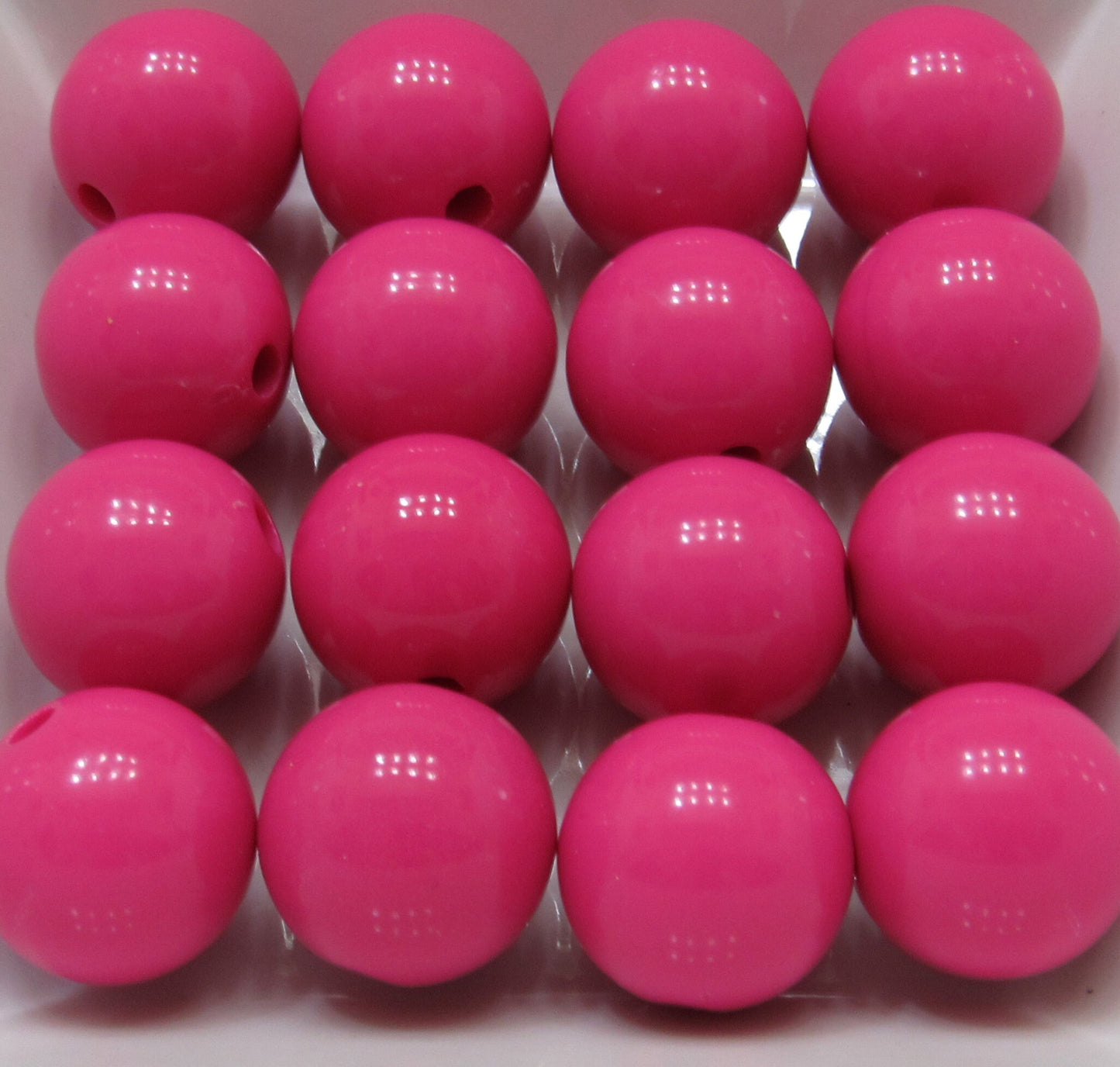 20mm Fuchsia Bubblegum Beads, Chunky Bubblegum Bead, Bubblegum Bead Supply, Gumball Bead, Chunky Necklace Supply, Gum Ball Bead
