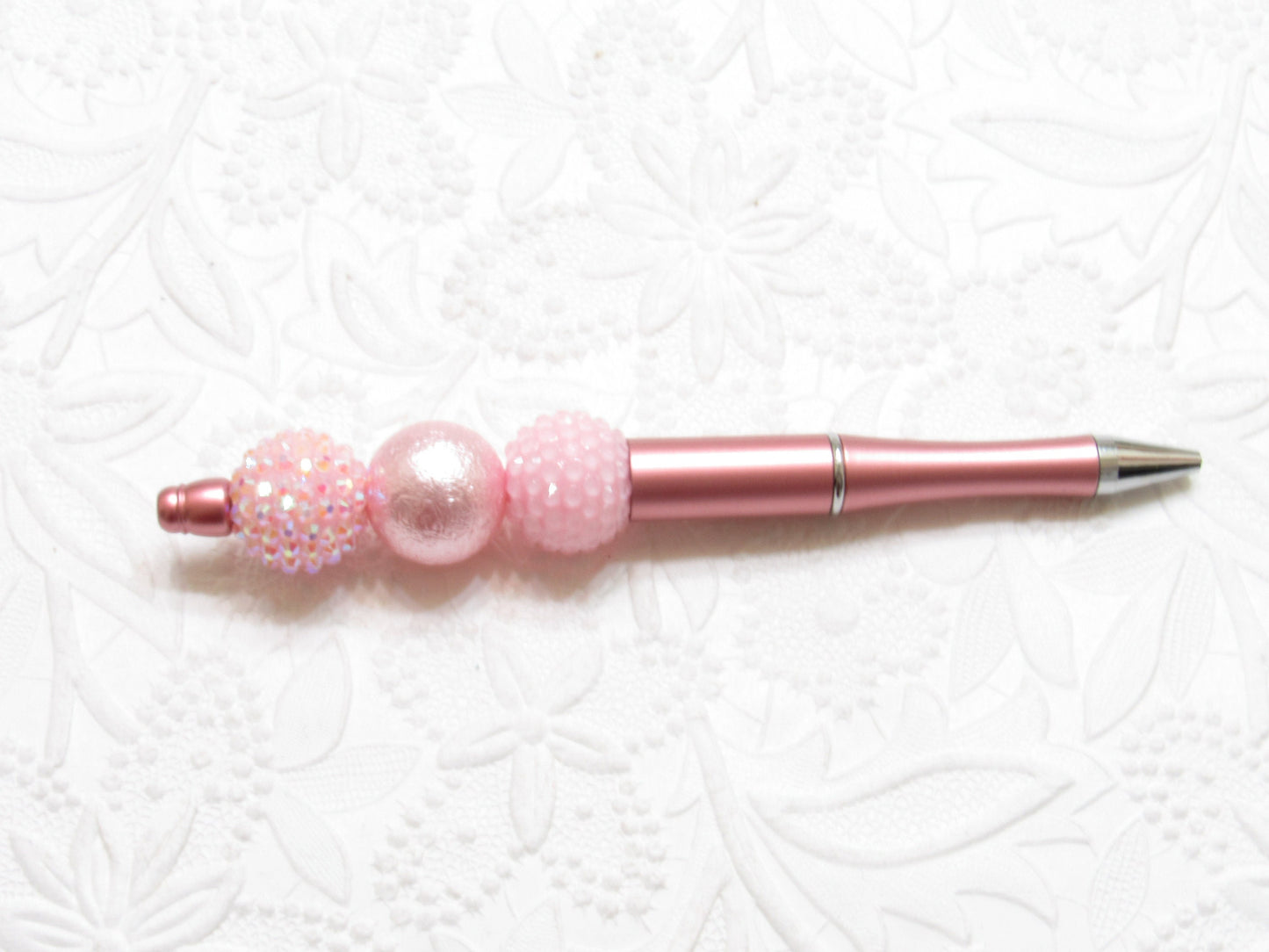 3 For 5.00 DIY Mauve Pink Bubblegum Beadable Pen Blanks,  Beadable Pen, DIY Plastic Beadable Pens, Black Ink